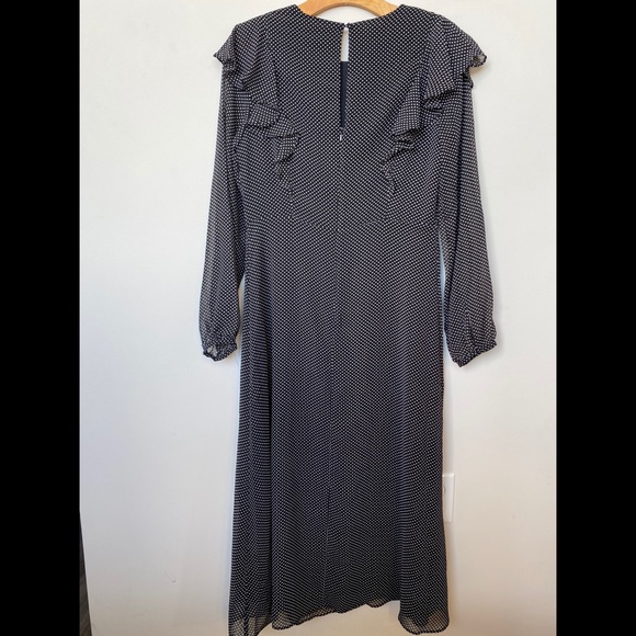 Black Ruffle Dress Size Small - Picture 2 of 4